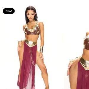 Slave lea 4 piece costume set